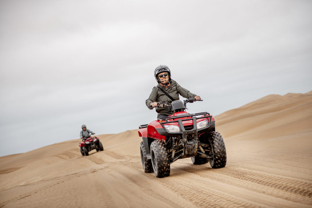 Quadbiking in the Desert in Namibia