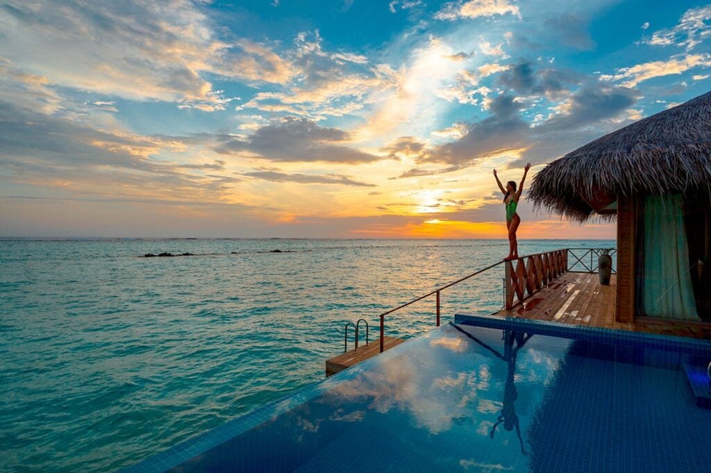 Maldives over water villa